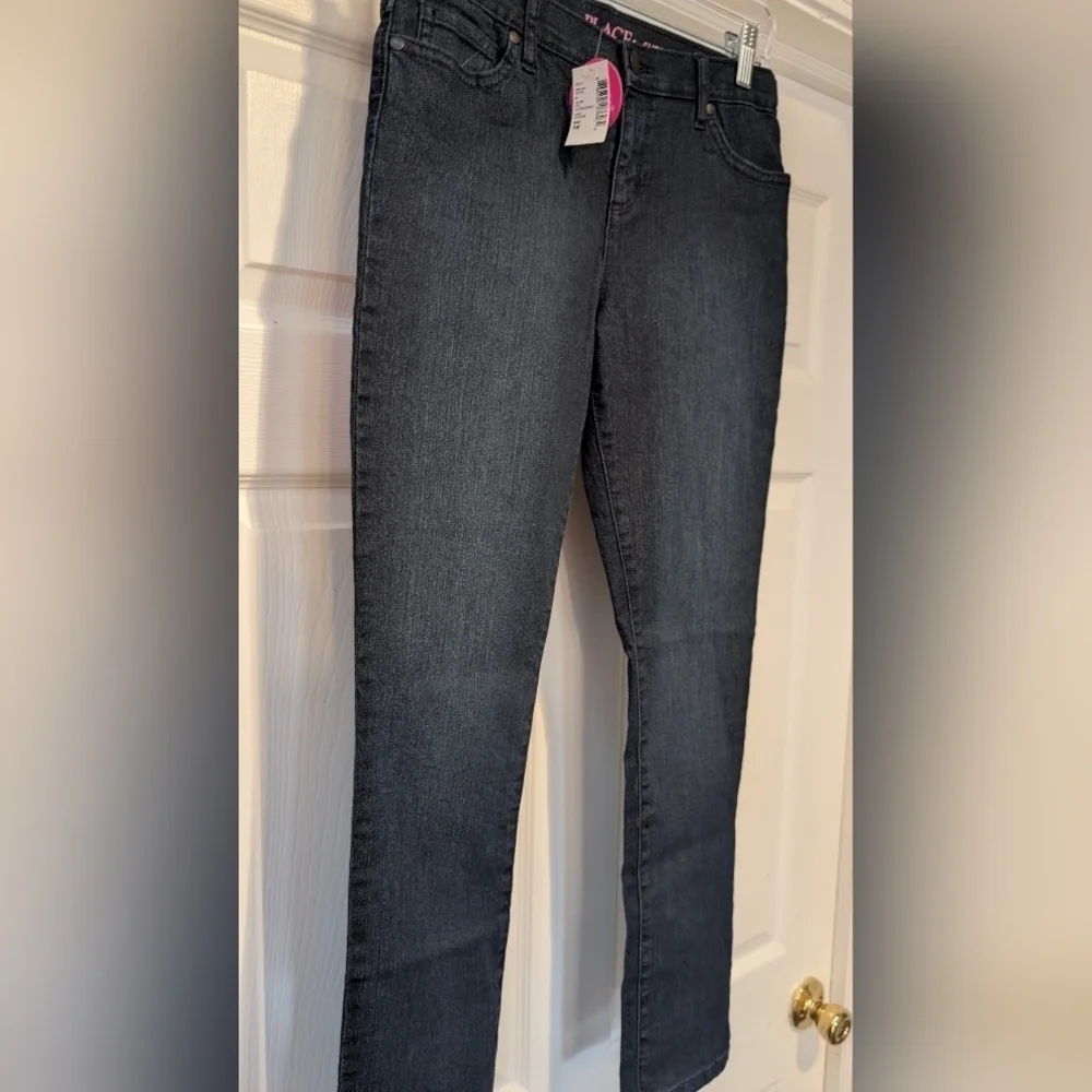 The Children's Place NWT Girls Adjustable Waist Super Skinny Dark Wash Jeans NEW